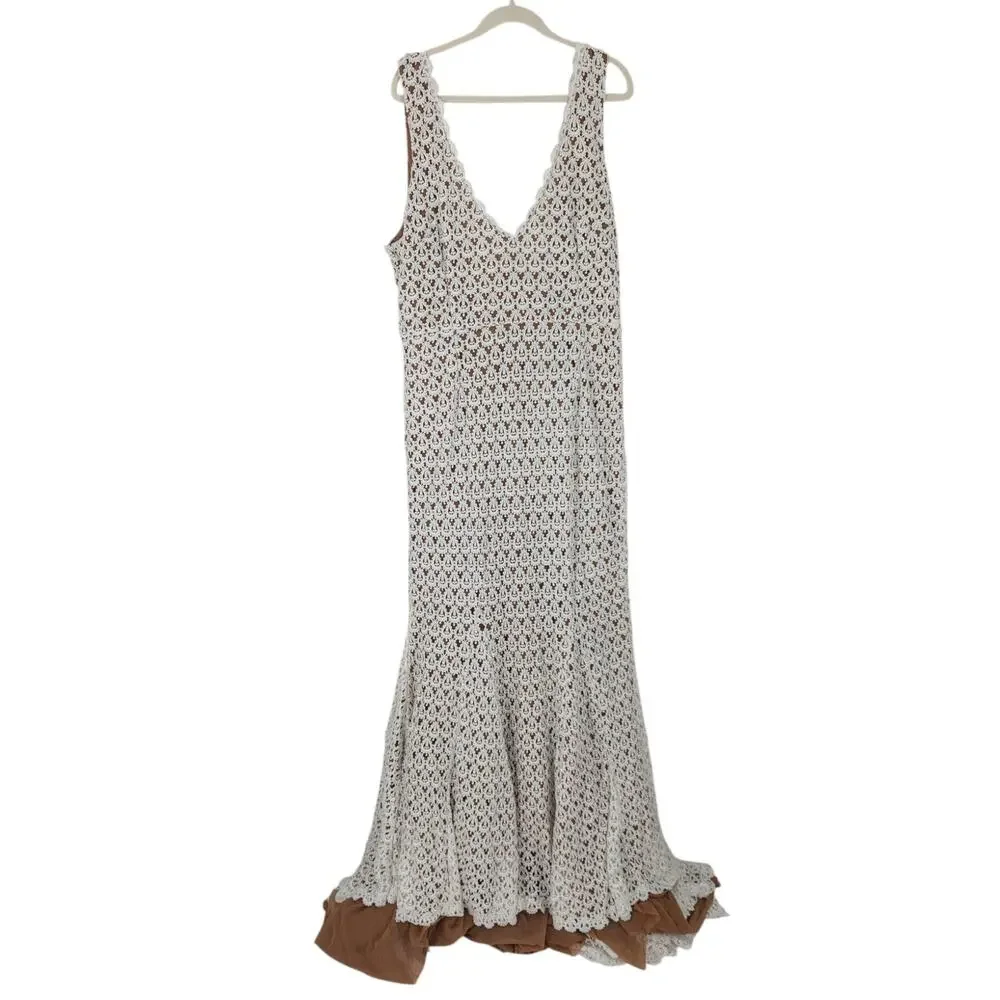 Daughters of Simone Anthropologie Lace Wedding Gown 4XL Boho Bridal - Picture 2 of 7
